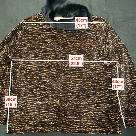 Jason Maxwell Cowl Neck Velveteen Pullover Blouse - Picture 3 of 8